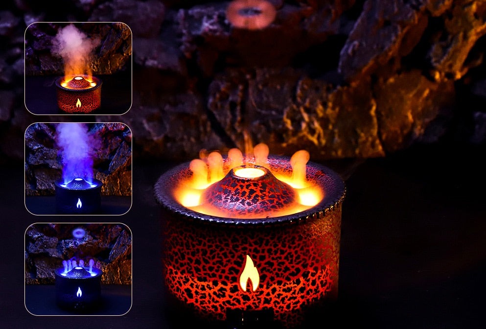 Humid Global Volcano Flame Air Humidifier