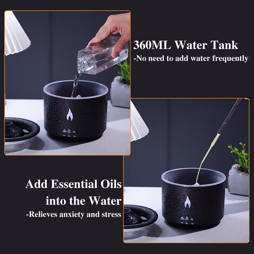 Humid Global Volcano Flame Air Humidifier